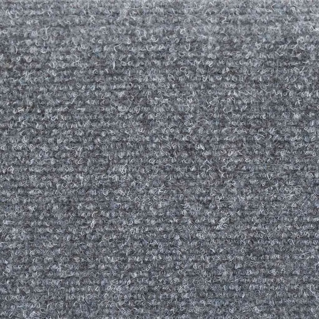 5 db világosszürke lyukasztott öntapadó lépcsőszőnyeg 56x17x3cm