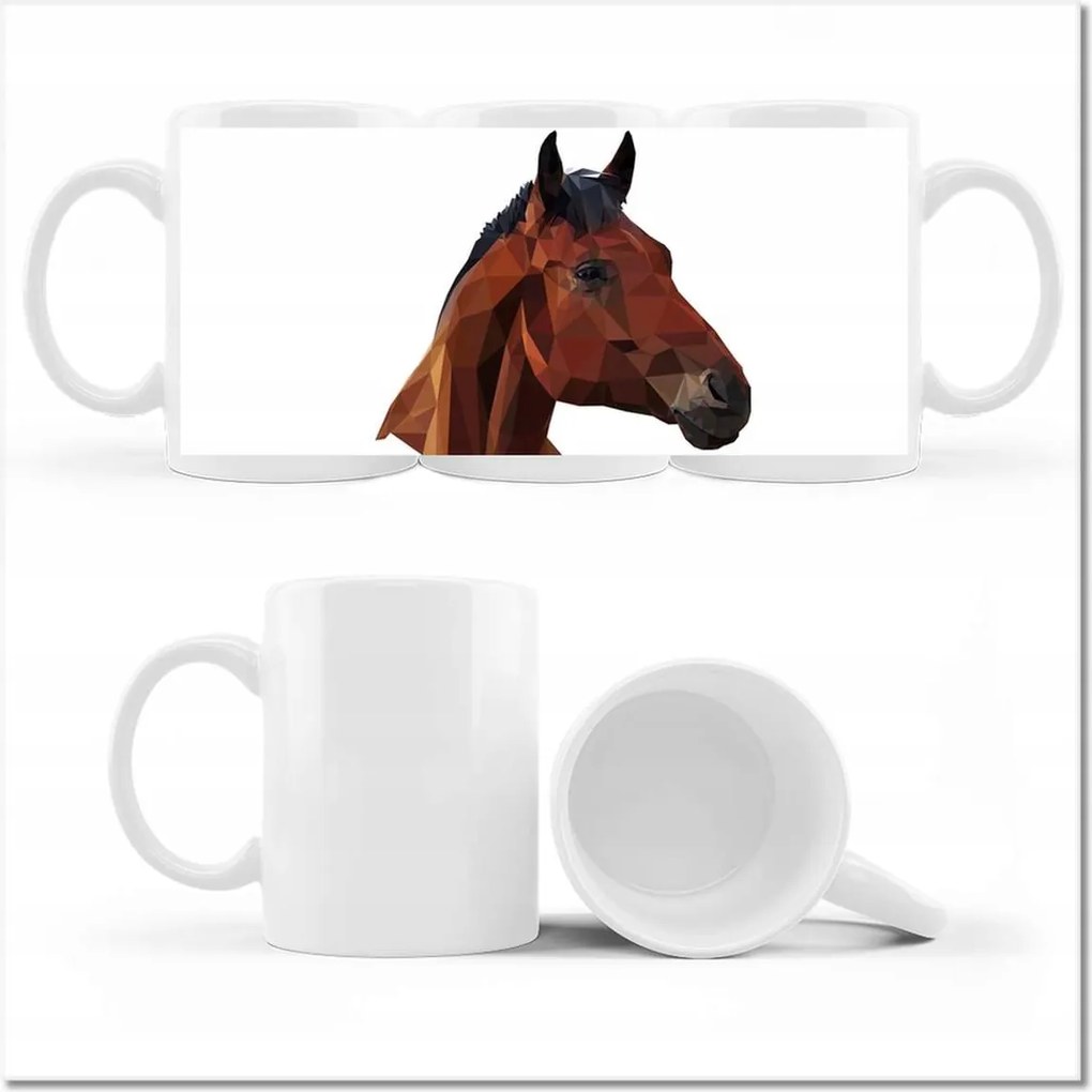 Bögre fényképpel Lófej