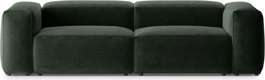 Zöld kanapé 264 cm Bergamo – Cosmopolitan Design