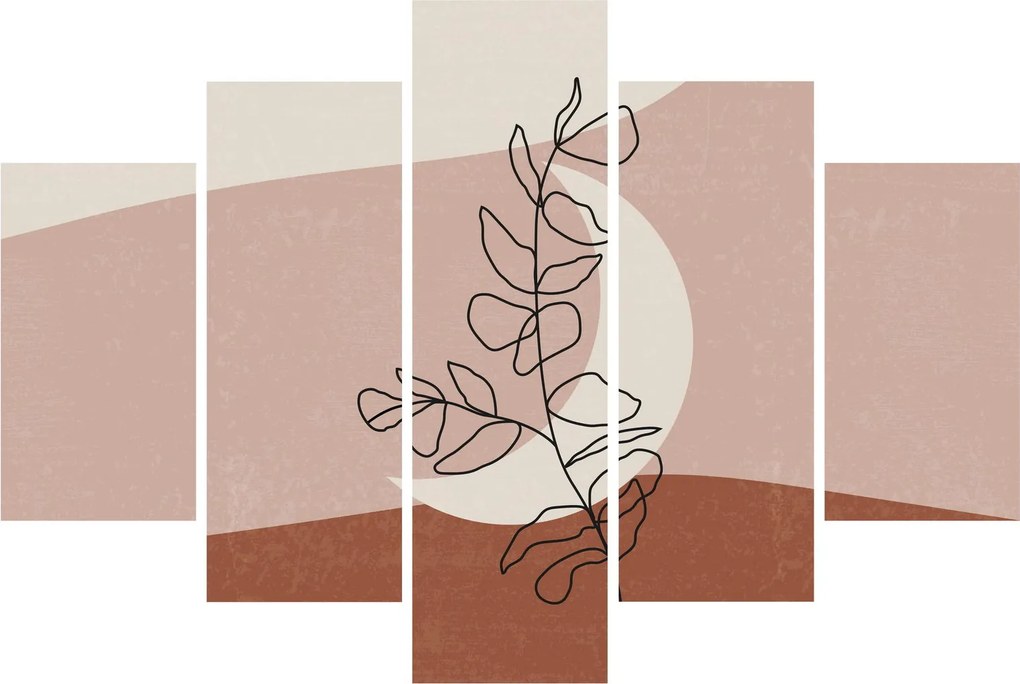 Kép - Boho levelek N⁰2 (150x105 cm)