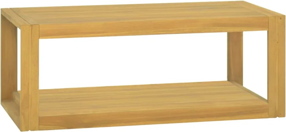 vidaXL tömör tíkfa falra szerelhető fürdőszobaszekrény 90 x 45 x 35 cm