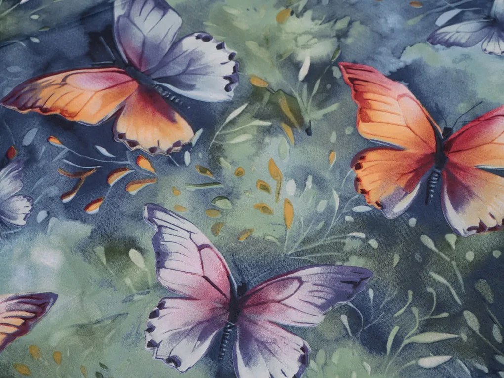 Mikroszálas ágynemű COLORFUL BUTTERFLY, színes Ágyneműhuzat mérete: 2 db 70 x 90 cm | 200 x 220 cm
