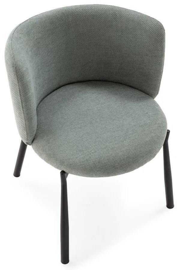 Mentazöld kárpitozott étkezőfotel szett 2 db-os Ginny – MOME