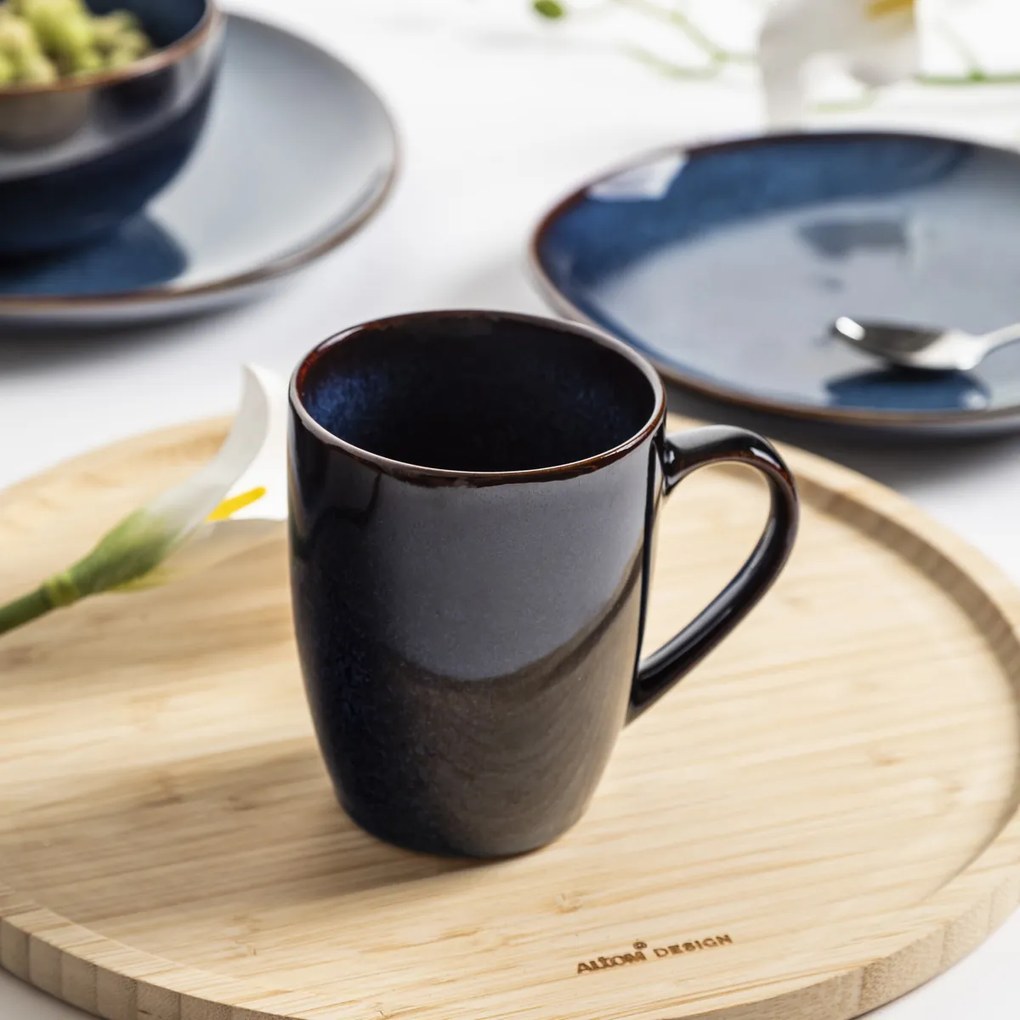 Altom Kerámia bögre Reactive Navy Blue 350 ml