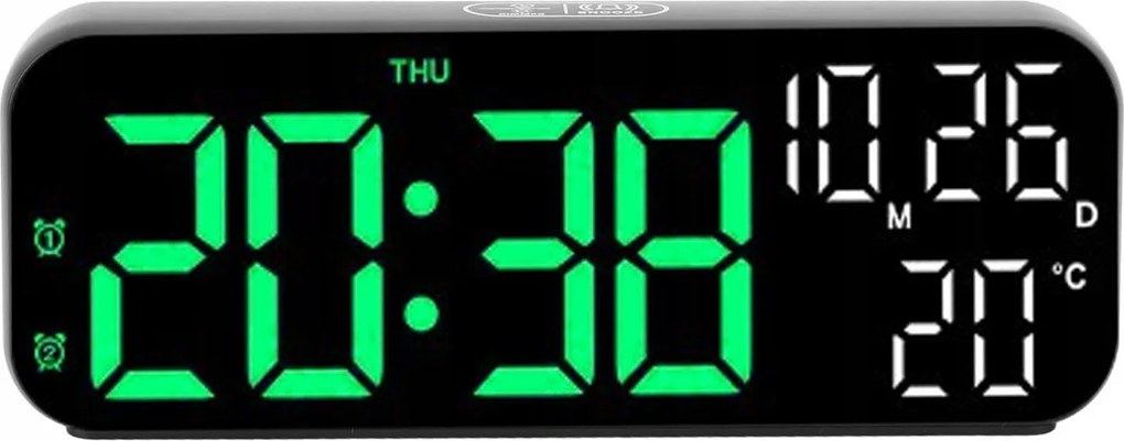 Ébresztőóra Elektronikus Óra Led Hangos Álló Hőmérséklet Dátum Usb Kábel