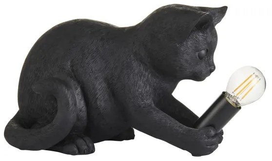 Endon 107390 - Asztali lámpa KITTEN 1xE14/7W/230V fekete