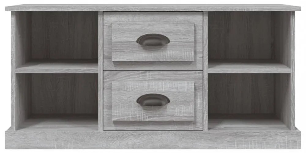 szürke sonoma színű szerelt fa TV-szekrény 99,5x35,5x48 cm