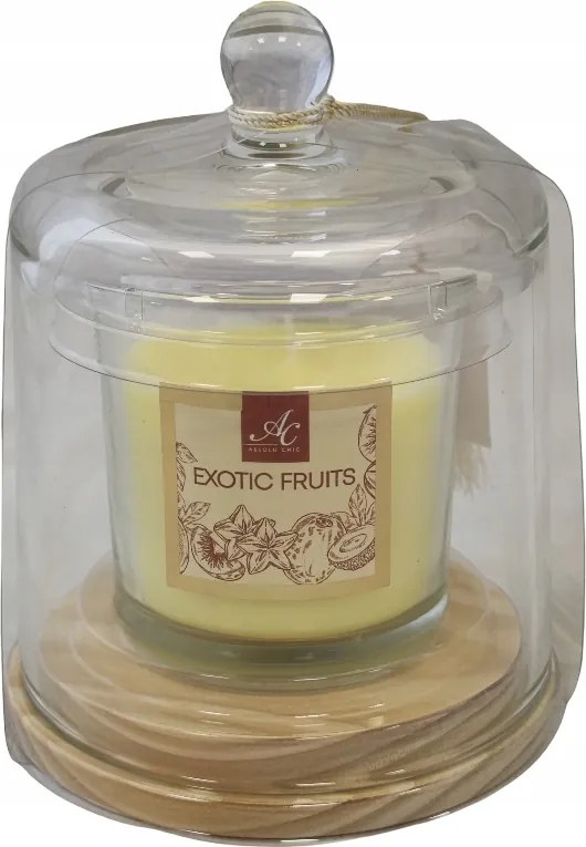 Illatgyertya Exotic Fruits üvegbúra alatt 10h