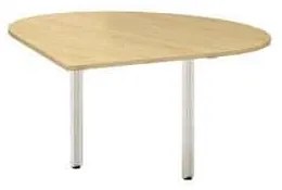 Alfa Office  Alfa 100 asztal toldóelem, 120 x 120 x 73,5 cm, csepp, jobbos kivitel, vadkörte mintázat%