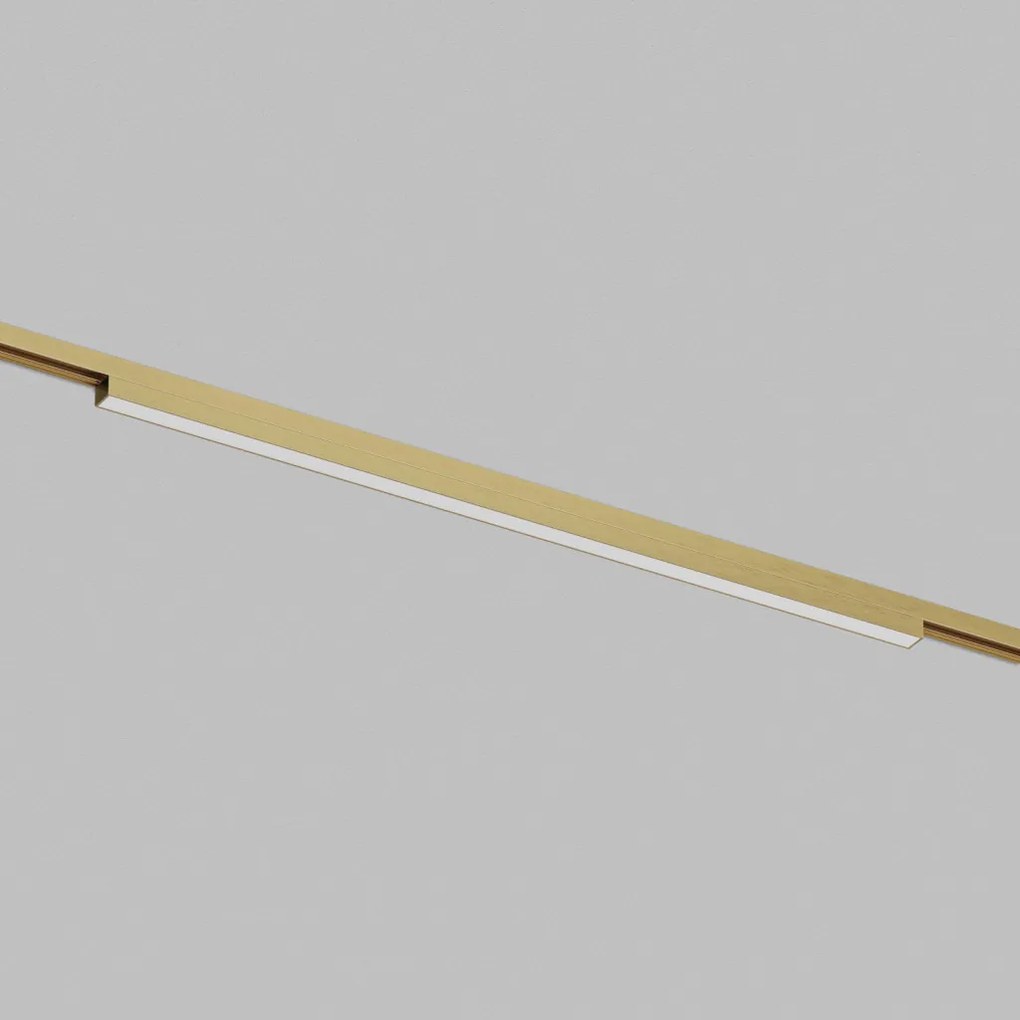 DK/EU-5752-SB Shine Track light, LINEAR 3000 series, L601*W19*H27, LED, 48V DC, 24W, RA≥90, 3000K, IP20, satin brass color, aluminum — DK/EU-5752-SB