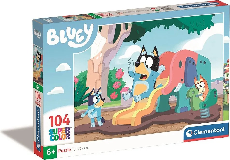 Bluey Playground 104 db-os puzzle Clementoni