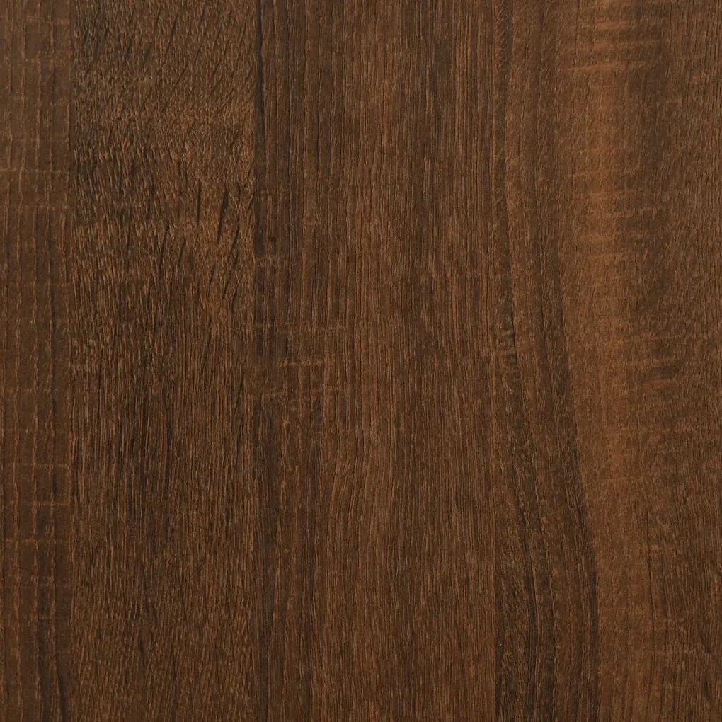 barna tölgyszínű szerelt fa cipőszekrény 100x35x50 cm