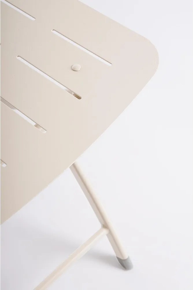 Bézs acél kétszemélyes kerti étkezőgarnitúra Yvonne – Bizzotto