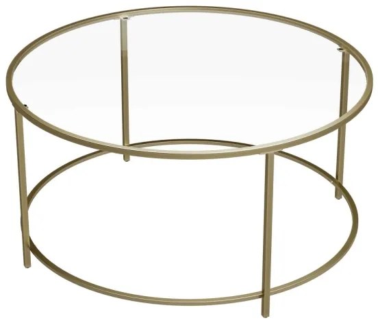 LYRA aranyszínű dohányzóasztal