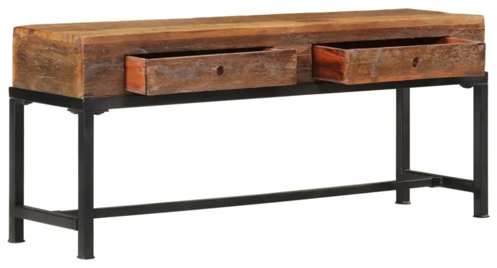 tömör újrahasznosított fa TV-szekrény 110 x 30 x 46 cm