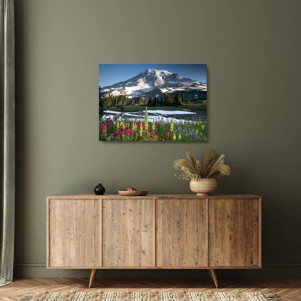 Üveg kép - Mount Rainier (70x50 cm)