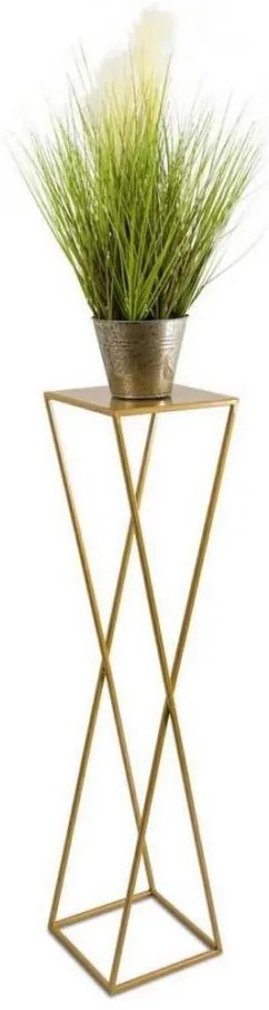 Virágállvány 100x24 cm arany színben