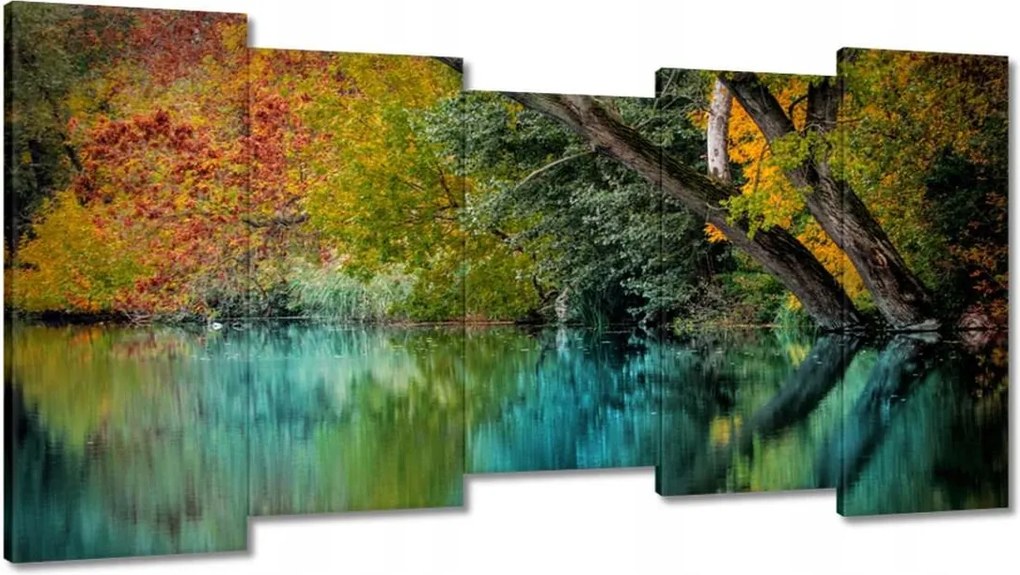 Festmények 150x80 Őszi táj Folyó