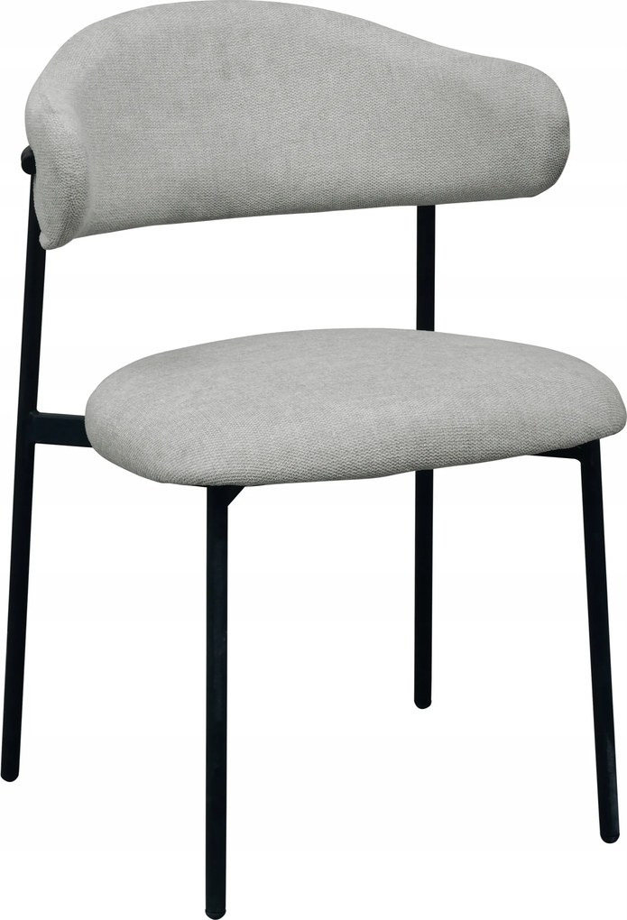 Szürke kárpitozott szék nappaliba, étkezőbe és konyhába modern Milos