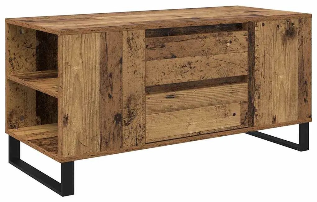 vidaXL Dohányzóasztal Öreg fa 102 x 44,5 x 50 cm Faanyag