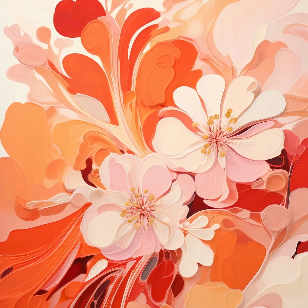 Poszter 50x50cm Virágok tánca