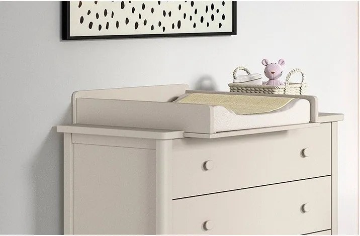 Bézs gyerek komód pelenkázó feltéttel 89x90x55 cm Swingo – Vipack