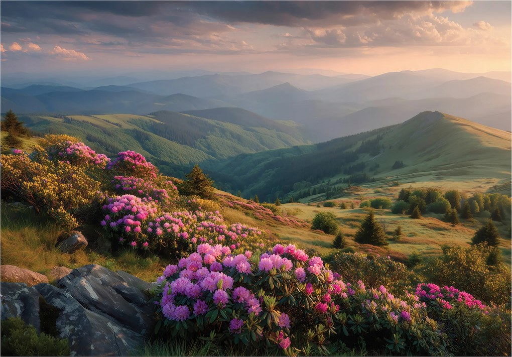 Fotótapéta Hegyek Tájkép Természet Hálószoba Nappali Tapéta Flizelina 150x105