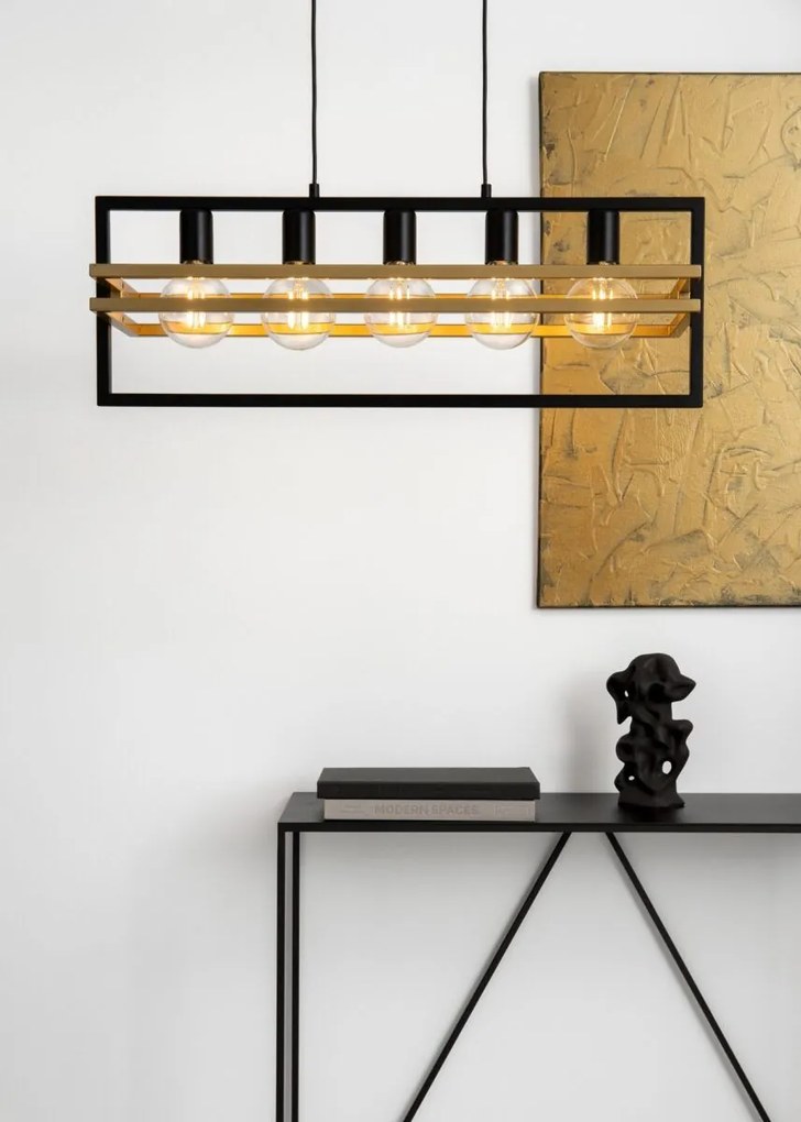 Sigma lighting modern függeszték merci fekete arany sig32395
