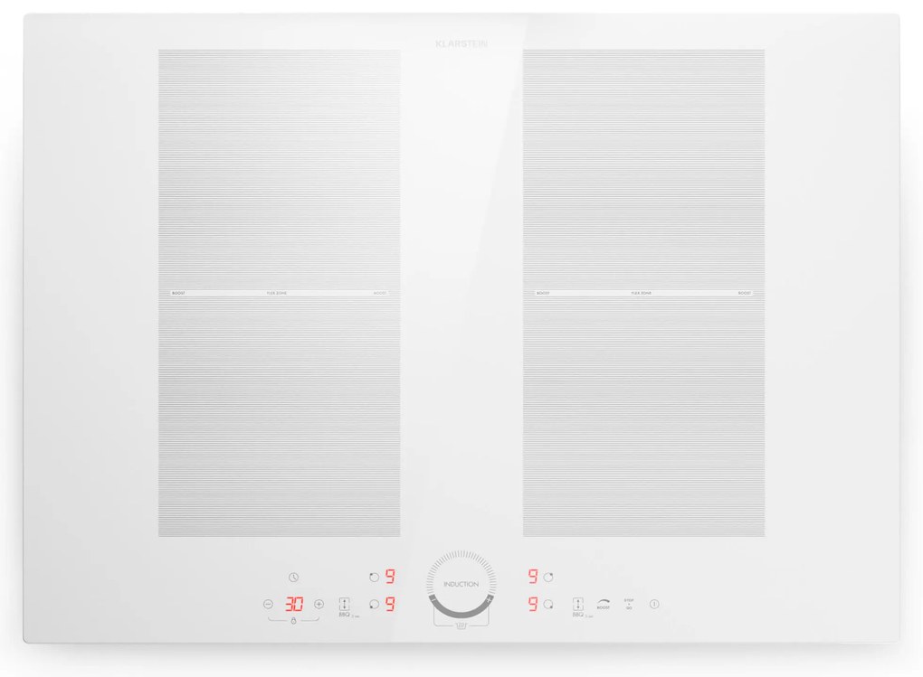 Klarstein Delicatessa 70 Flex, beépíthető indukciós főzőlap, 4 zóna, 7000 W, üvegkerámia