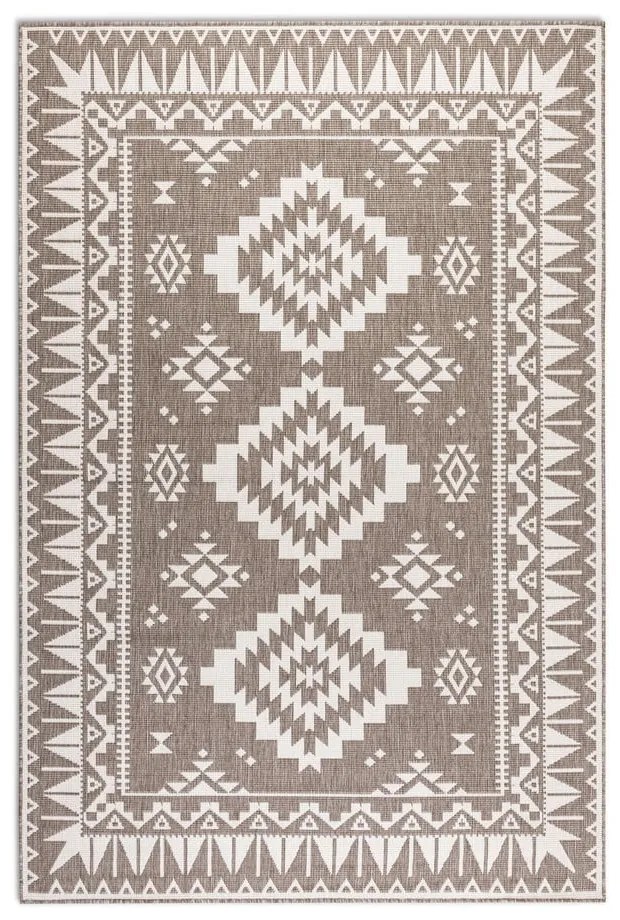 Barna-krémszínű kültéri szőnyeg 200x290 cm Gemini – Elle Decoration