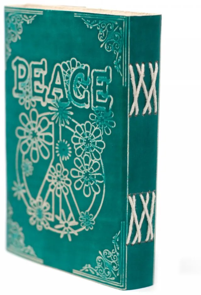 Bőr kötésű notesz Peace