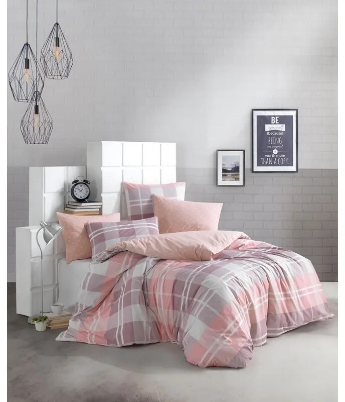 BedTex Pamut ágynemét Mark rózsaszín, 140 x 220cm, 70 x 90 cm, 140 x 220 cm, 70 x 90 cm
