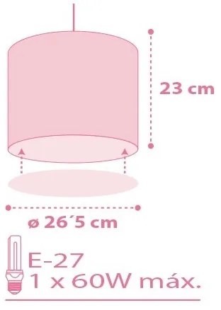 Dalber 62002S - Gyerek csillár COLORS 1xE27/60W/230V