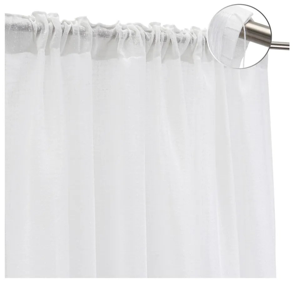 Fehér függöny 140x260 cm – Casa Selección