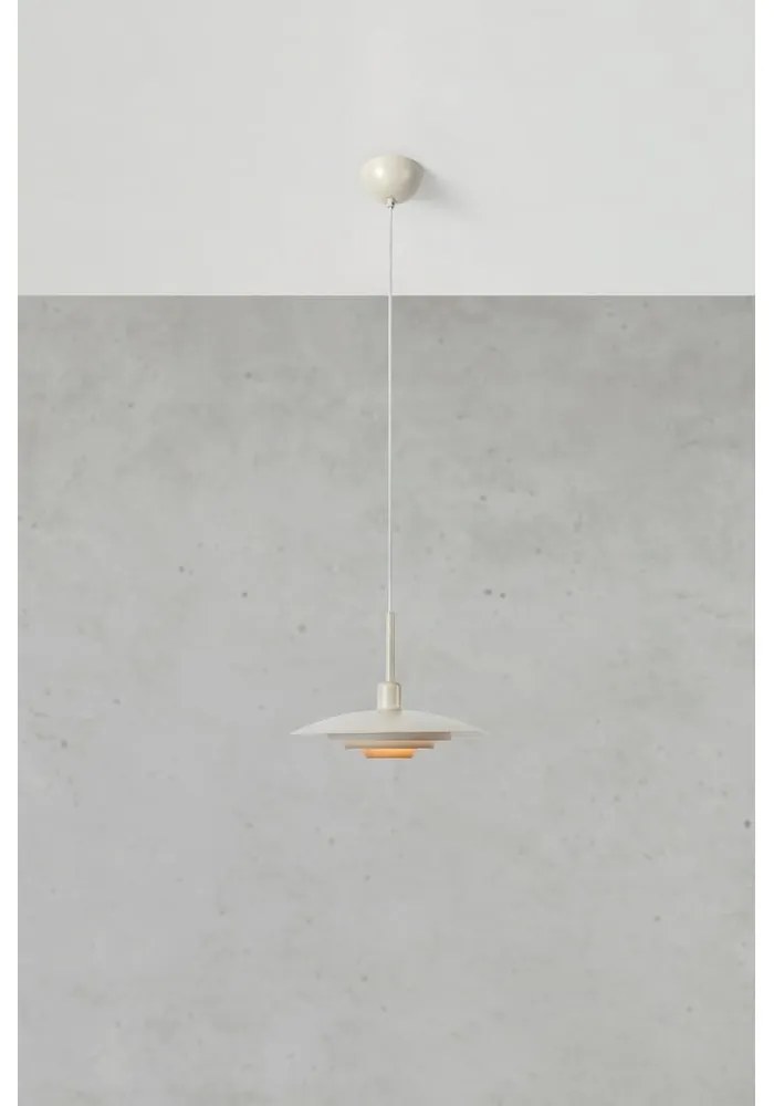 Bézs függőlámpa fém búrával ø 35 cm Piny – Markslöjd