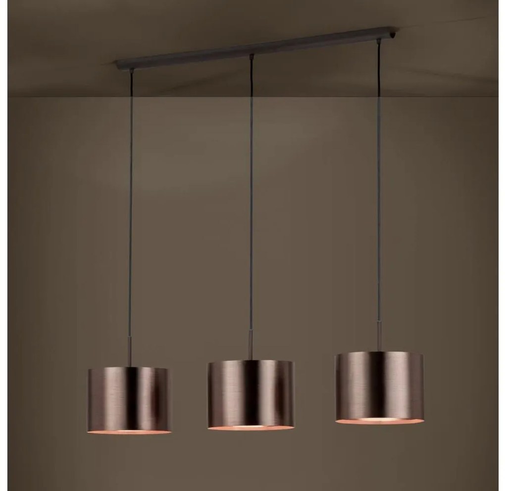 Eglo 39357 - Csillár zsinóron SAGANTO 1 3xE27/60W/230V réz