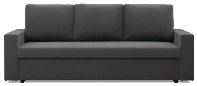 Zeus kanapéágy, szövet anyag, bonell töltet, egyenes kartámasz, szürke