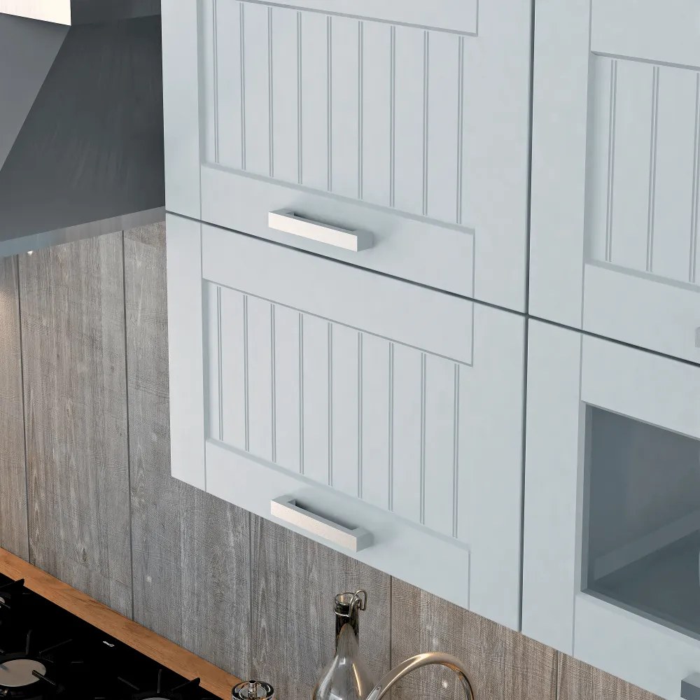 Felső szekrény, sötétszürke/fehér, JULIA TYP 2