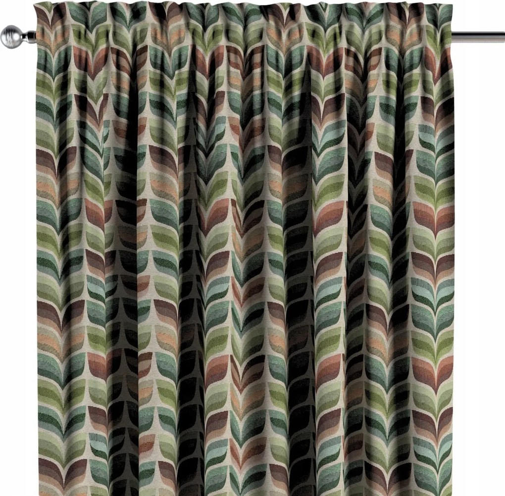 Dekoria Csatornafüggöny frufruval 1 db 130x260cm többszínű