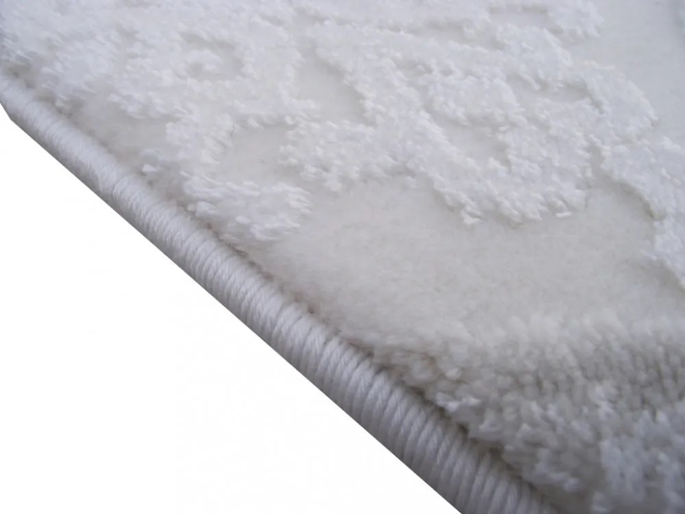 Píza elegáns akril szőnyeg mályva krém 100 x 200 cm