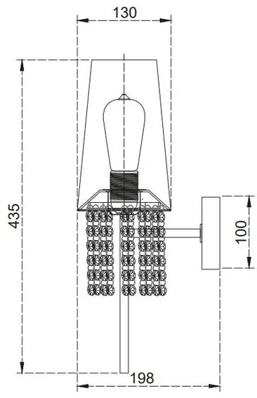 Lámpa Fali lámpatest NESTO 2, 6120, AC220-240V, 50/60Hz, 1*E27, max.40W, krém