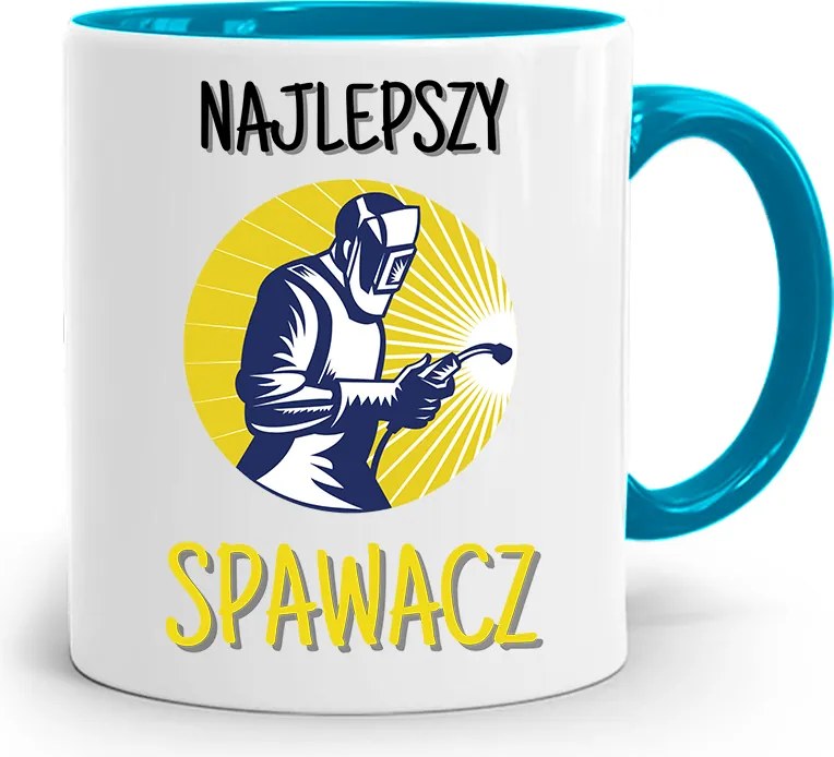 Kék Hegesztő Bögre Legjobb Hegesztő Ajándék fényképes nyomtatással