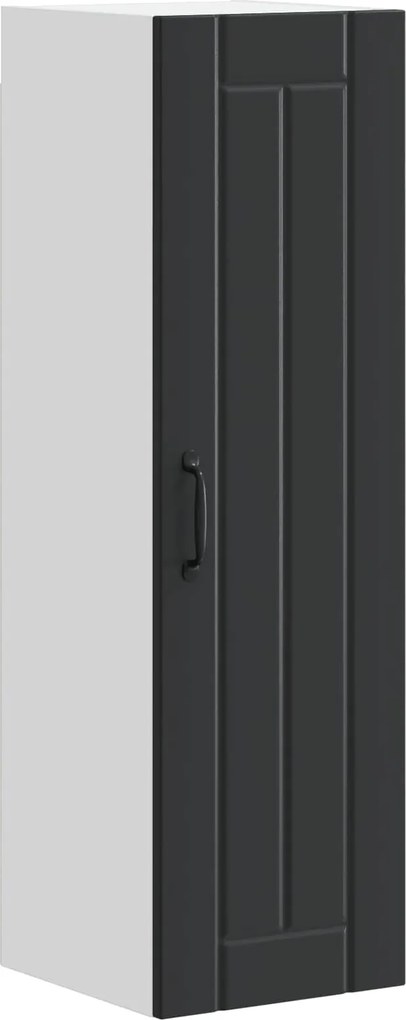 vidaXL Konyhaszekrény Fekete 30 x 31 x 100 cm Faanyag