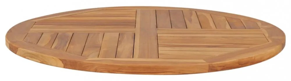 kerek tömör tíkfa asztallap 2,5 cm 90 cm