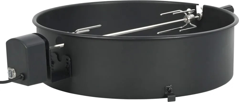 vidaXL fekete BBQ grillgyűrű szett 57 cm