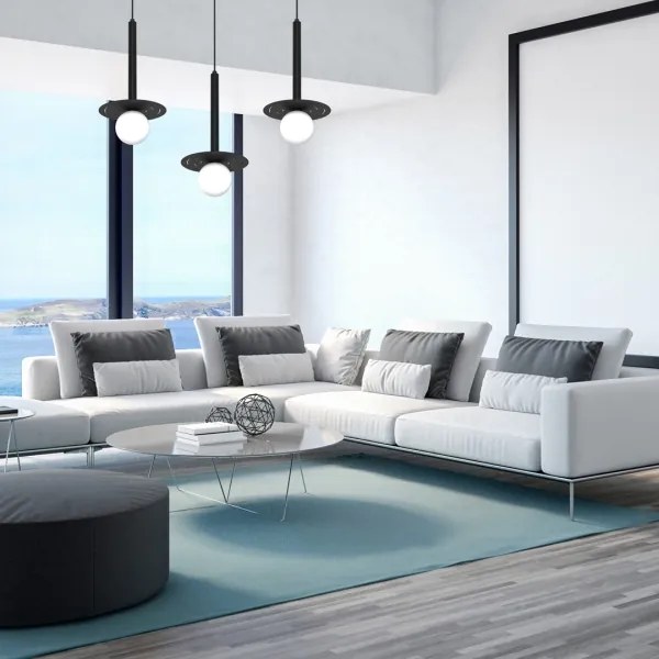 Csillár zsinóron FUTURA 3xG9/7W/230V fekete