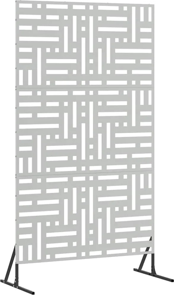 vidaXL Magánszféra Képernyő Szürke 100 x 50 x 180 cm Acél
