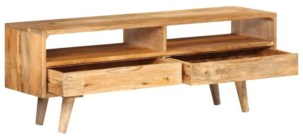 tömör mangófa TV-szekrény 110x30x41 cm