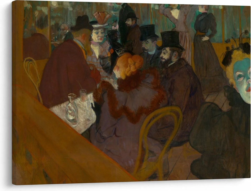 Kép - Henri de Toulouse-Lautrec, At the Moulin Rouge, reprodukciók (70x50 cm)