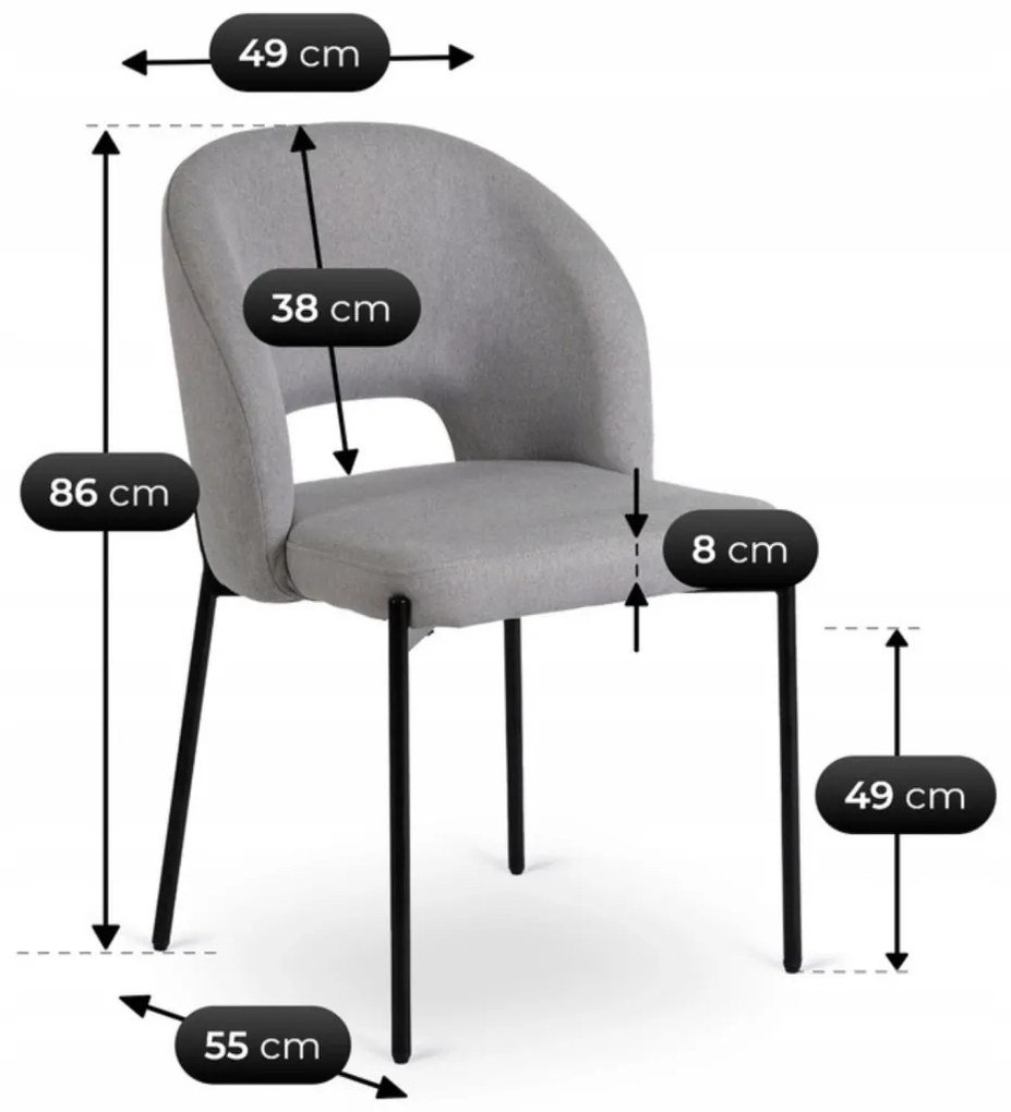 Szprke/Fekete Étkezőszék BROS